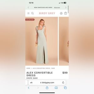 Birdy Grey ‘Alex’ Bridesmaids Dress in Sage
